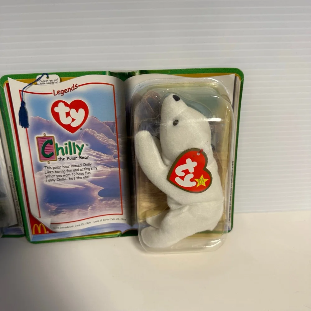 Ty Beanie Babies McDonald's Legends Humphrey Peanut Chilly Set Lot of 3 VINTAGE